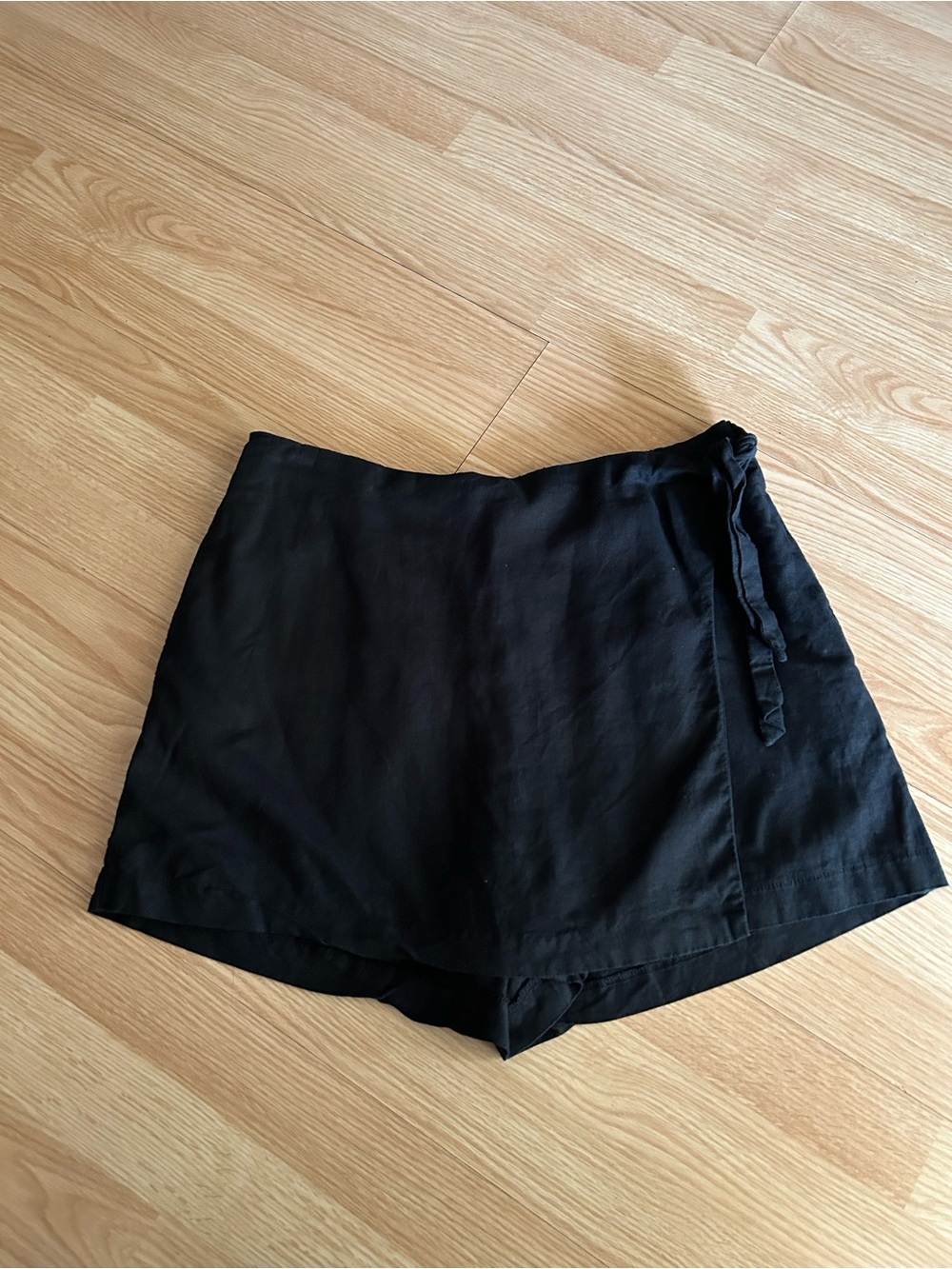 Old Navy Black Jack Linen Blend Fashion Skort Large